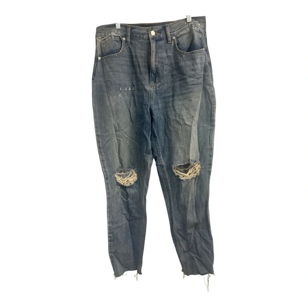 All Split Up High Rise Mom Jeans - Medium Wash